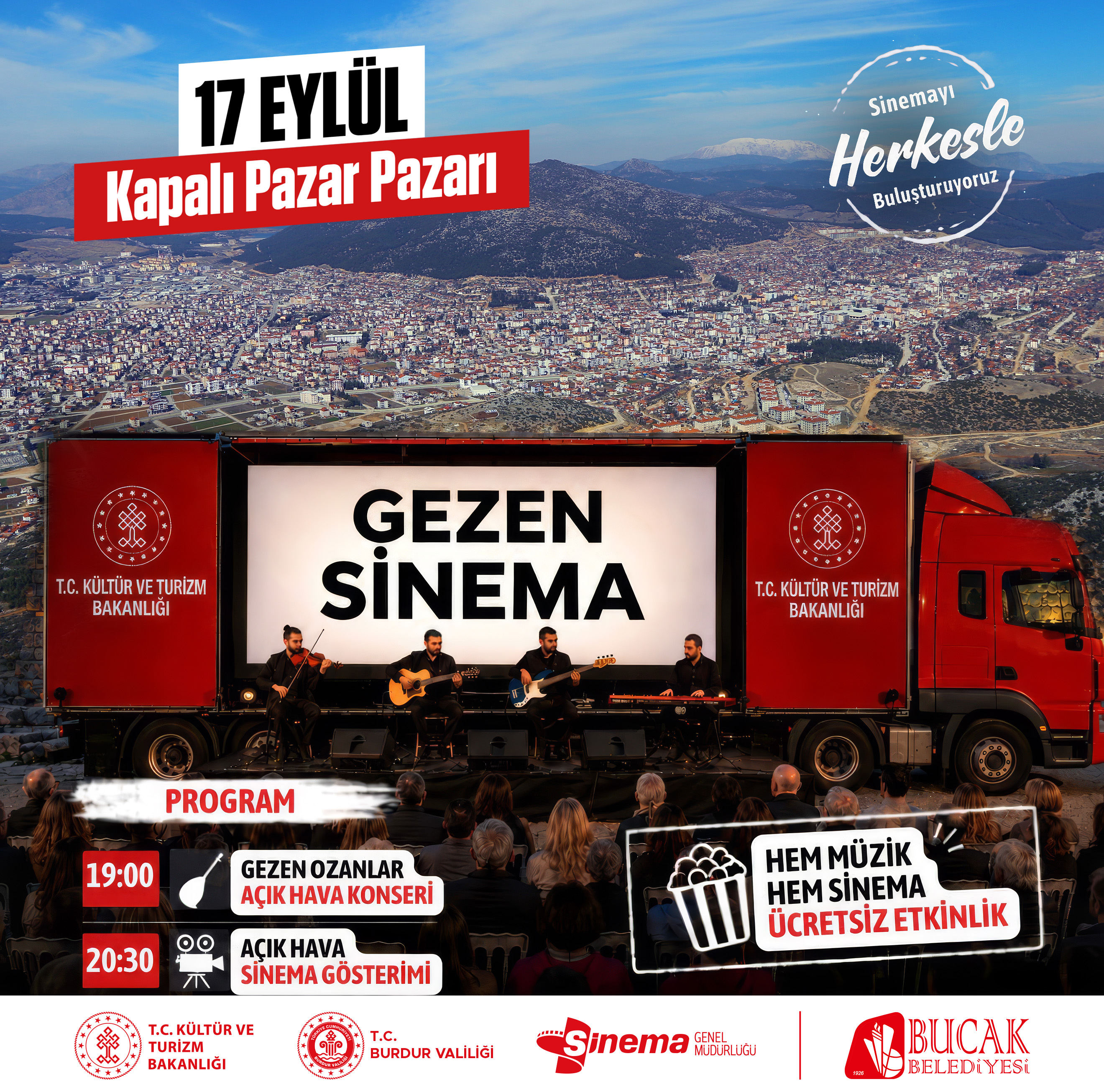 ​Sinemayı ve müziği açık havada buluşturuyoruz. 🎬🎶