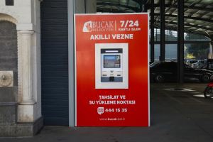 2.⁠ ⁠Akıllı Vezne Cihazımız, Mehmet Akif Mahallesi Kapalı Pazar Pazarı içerisinde hizmetinizde. 7/24 işlem yapabilirsiniz