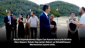 Bucak Kaymakamımız Sayın Can Kazım Kuruca ile birlikte Ebru Başarır Sokak Hayvanları Bakım ve Rehabilitasyon Merkezimizi ziyaret ettik.