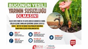 Bugünün Yeşili Yarının Susuzluğu Olmasın!