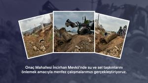 Onaç Mahallesi İncirhan Mevkii’nde su ve sel taşkınlarını önlemek amacıyla menfez çalışmalarımızı gerçekleştiriyoruz. 